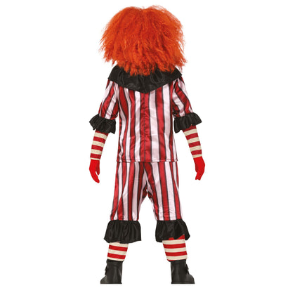 Costume d'Halloween Enfant Clown Rouge/Blanc
