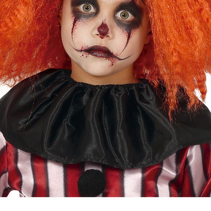 Costume d'Halloween Enfant Clown Rouge/Blanc