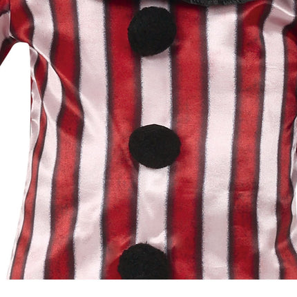 Costume d'Halloween Enfant Clown Rouge/Blanc