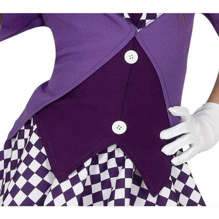 Robe de magicien fille violette