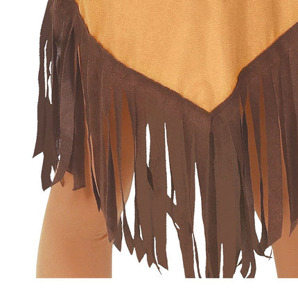 Costume de fille indienne marron