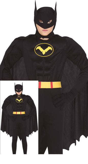 Costume de héros Ado noir 14/16 ans