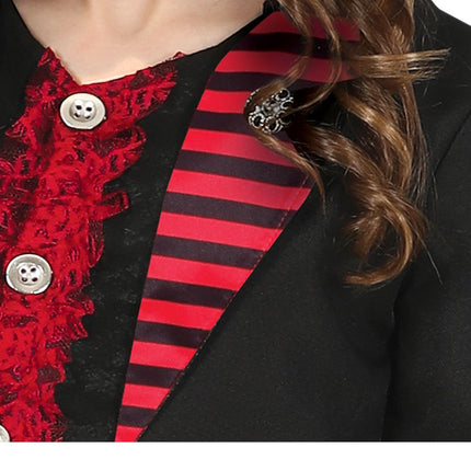 Costume d'Halloween gothique fille rouge