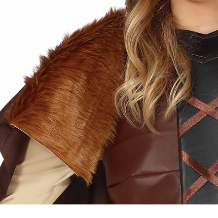 Costume de viking enfant marron
