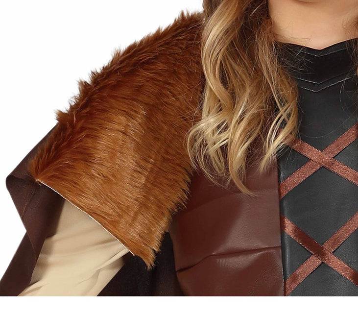 Costume de viking enfant marron