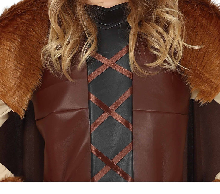 Costume de viking enfant marron