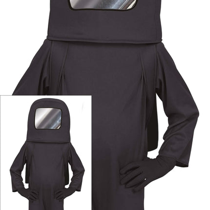 Combinaison d'astronaute noire pour enfant