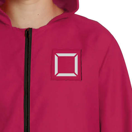 Costume de jeu de calmar garçon rouge