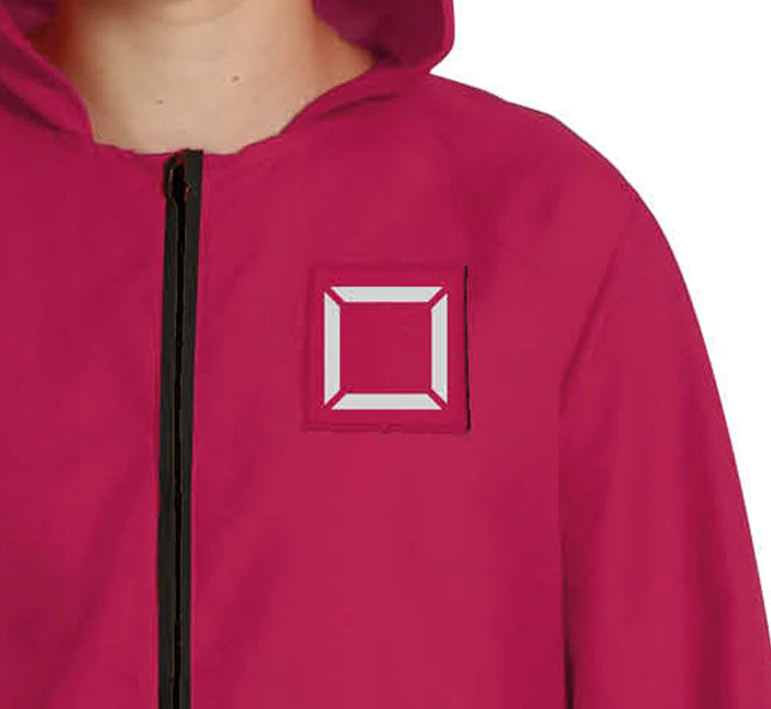 Costume de jeu de calmar garçon rouge