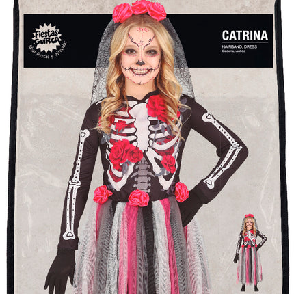 Costume de fille Dia De Los Muertos