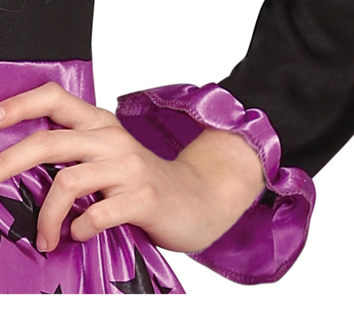 Sorcière Costume d'Halloween Fille Étoiles Mauves