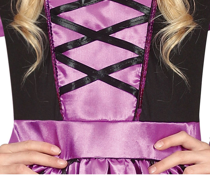 Sorcière Costume d'Halloween Fille Étoiles Mauves