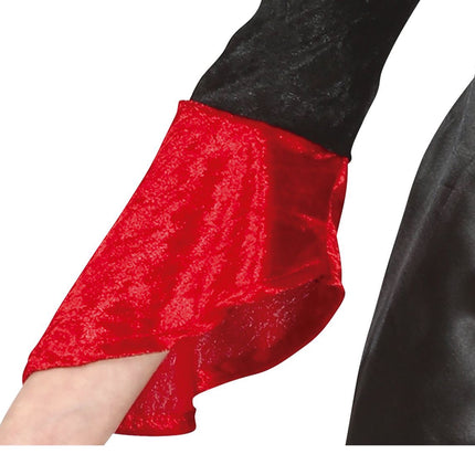 Costume d'Halloween de vampire fille rouge