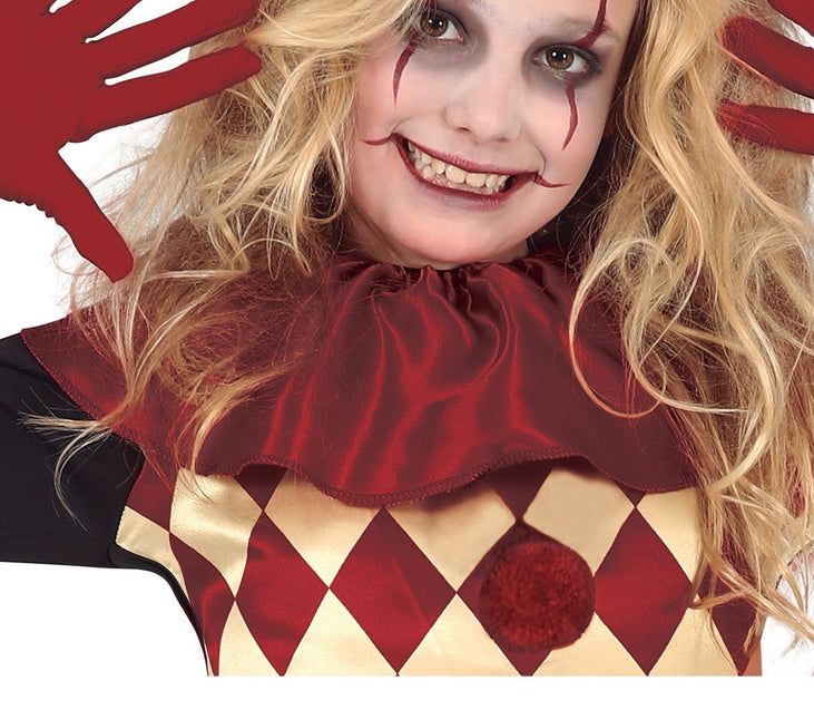 Horror Clown Halloween Costume Girl Red