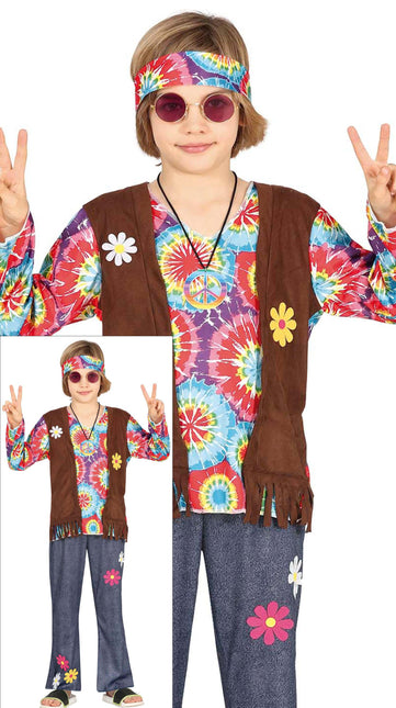Costume Hippie Garçon Fleurs