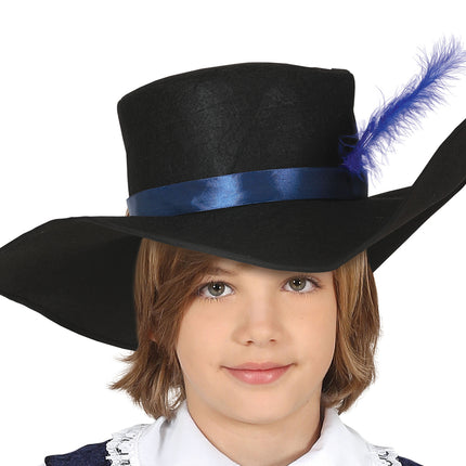 Costume de mousquetaire garçon bleu