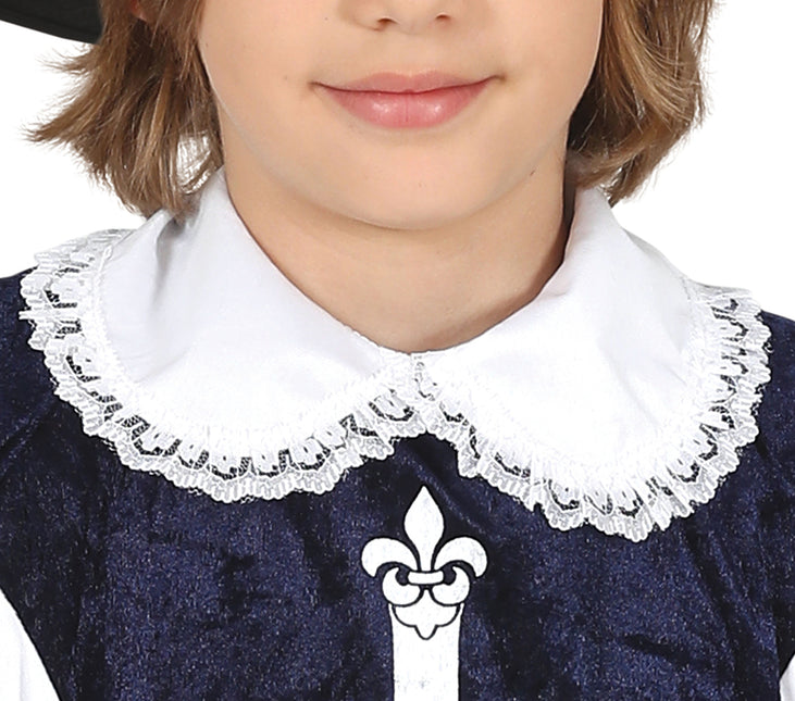 Costume de mousquetaire garçon bleu