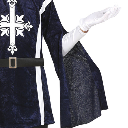 Costume de mousquetaire garçon bleu
