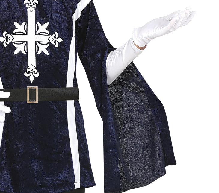 Costume de mousquetaire garçon bleu