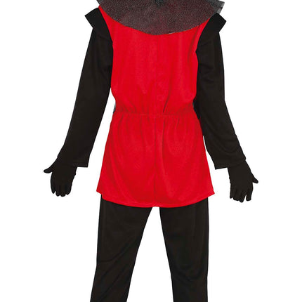 Costume de chevalier garçon rouge