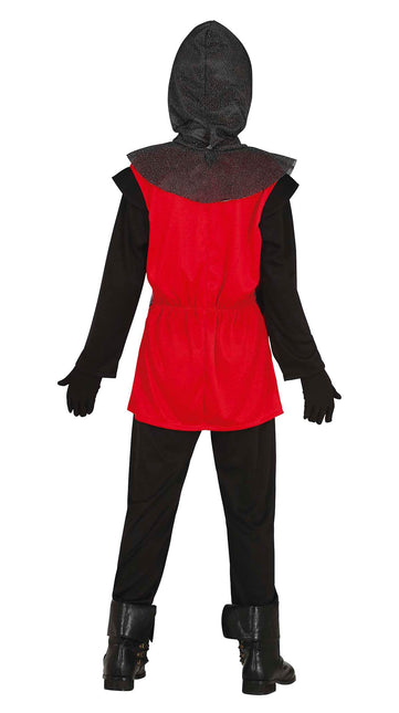 Costume de chevalier garçon rouge