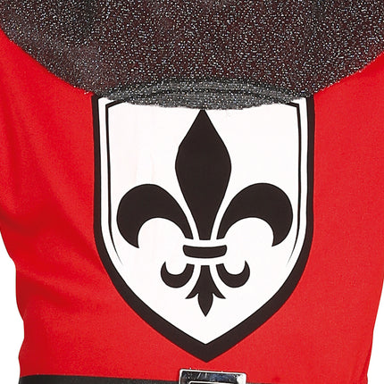 Costume de chevalier garçon rouge