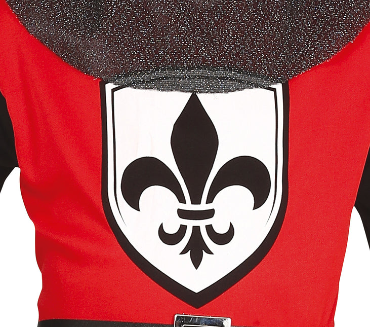 Costume de chevalier garçon rouge
