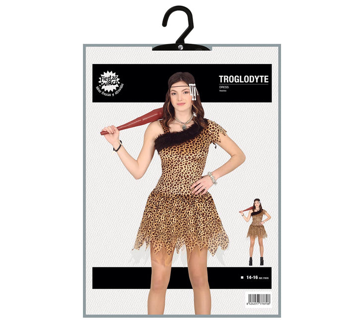 Costume d'homme des cavernes Fille 14/16 ans