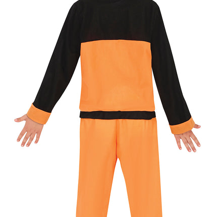 Costume de Ninja Garçon Orange Noir