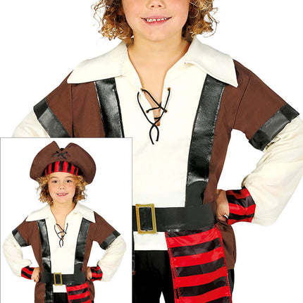 Costume de pirate Garçon brun