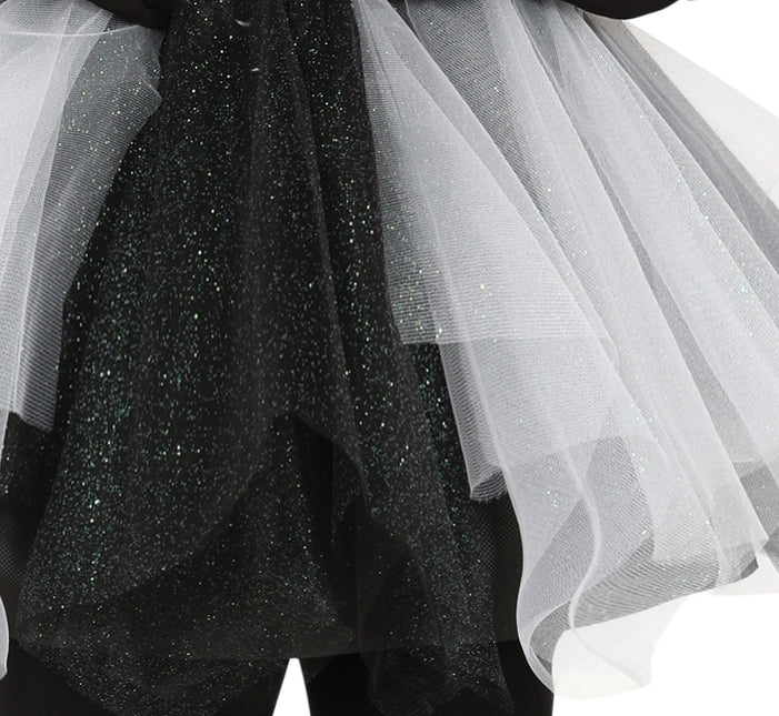 Robe d'Halloween Squelette Dames Noir
