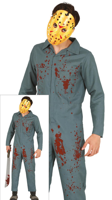 Costume d'Halloween Psycho Combinaison pour hommes