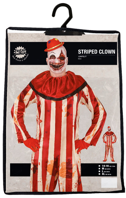 Costume d'Halloween de clown tueur Hommes