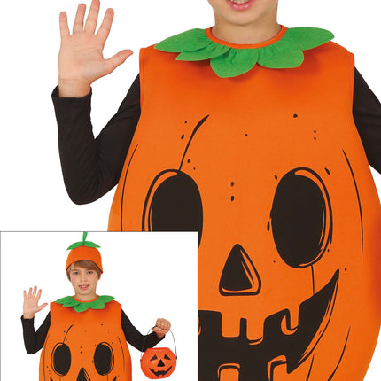 Costume d'Halloween Enfant Citrouille Orange