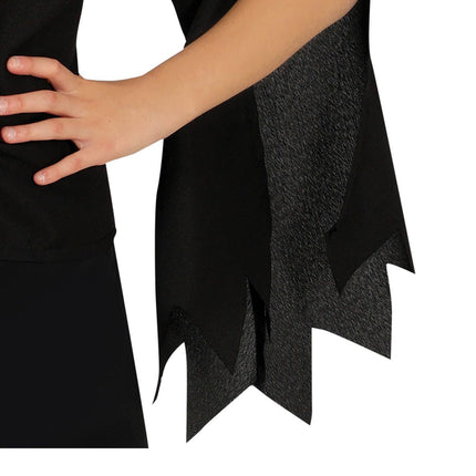 Costume d'Halloween sorcière fille noir