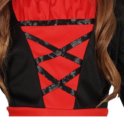 Costume d'Halloween de vampire fille noir
