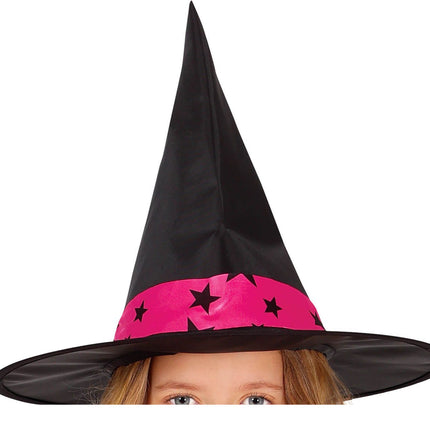 Sorcière Costume d'Halloween Fille Étoile Rose