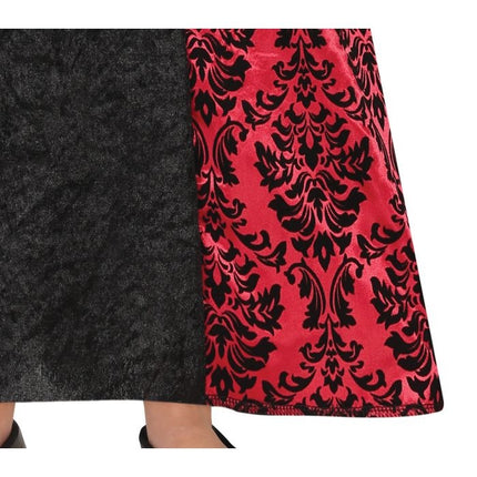 Costume d'Halloween Vampire Fille Noir Rouge