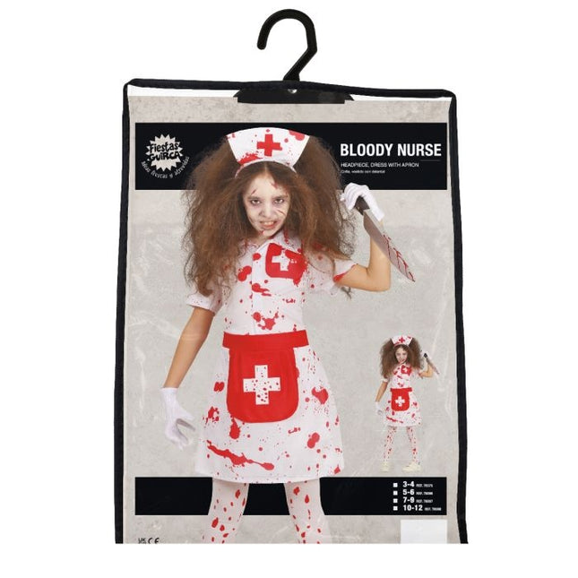 Costume d'Halloween de sœur fille sang