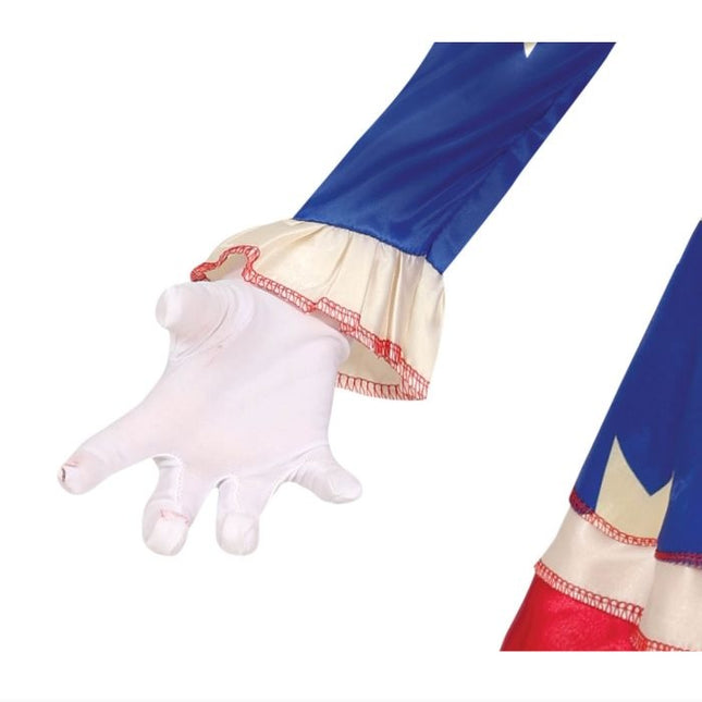 Horror Clown Halloween Costume Girl Blue Red