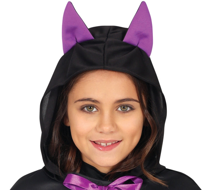Poncho d'Halloween Fille Chauve-souris