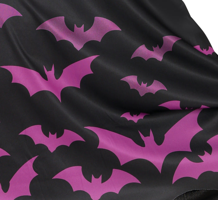 Poncho d'Halloween Fille Chauve-souris