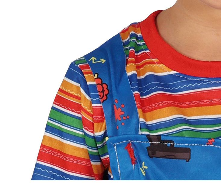 Costume d'Halloween de poupée enfant bleu