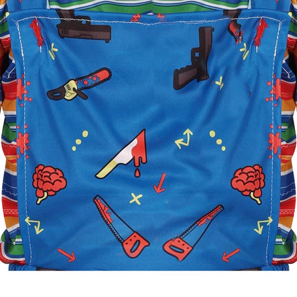 Costume d'Halloween de poupée enfant bleu