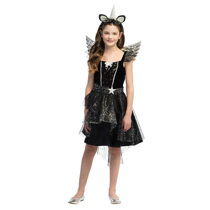 Robe licorne fille noire