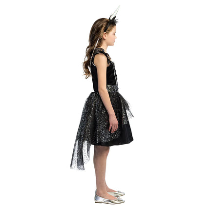 Robe licorne fille noire