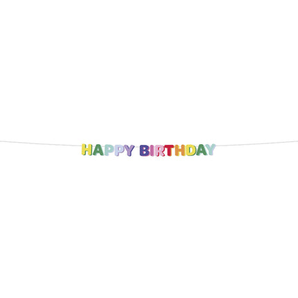 Guirlande de lettres Happy Birthday 1.7m
