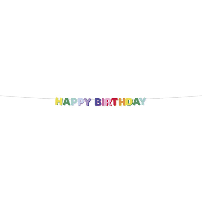 Guirlande de lettres Happy Birthday 1.7m