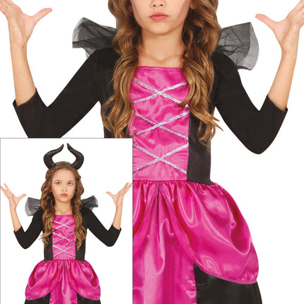 Robe d'Halloween Fille Rose Fée