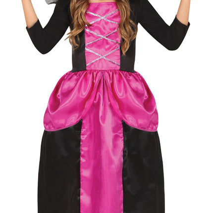 Robe d'Halloween Fille Rose Fée